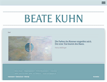 Tablet Screenshot of beate-kuhn.de